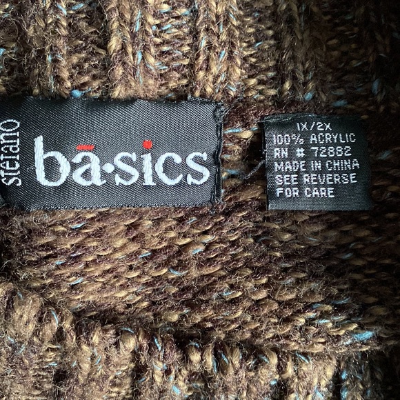 Stafano Basics Ribbed Mock-Neck Tunic Sweater Size 1X / 2X - Picture 9 of 9